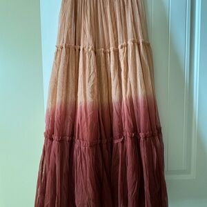 Let Me Be ombré tulle Maxi Skirt